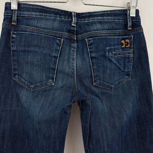 Joe's (27) (30x33) Long Socialite Bootcut Weston Blue Dark Wash Low Rise Jeans - Picture 4 of 10